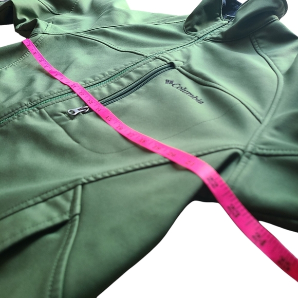 Columbia Omni-Shield Green Softshell Jacket Men’s Medium Outdoor Hiking Wind - Picture 5 of 11